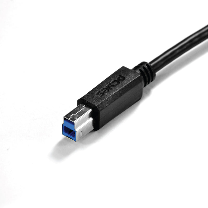 Cabo Para Impressora E Hd Externo Usb A 3.0 Macho Para Usb B 3.0 Macho 28awg Puro Cobre 3 Metros - Puabm3-3