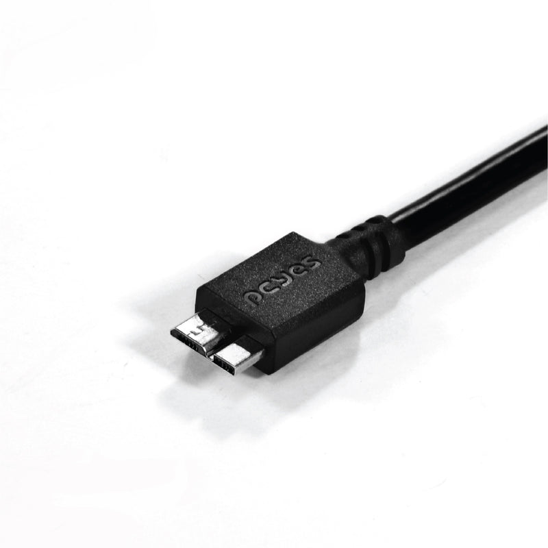 Cabo Para Hd Externo Usb A 3.0 Macho Para Micro Usb B 3.0 (10 Pinos) Macho 28awg Puro Cobre 1 Metro - Puamcm3-1