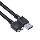 Cabo Para Hd Externo Usb A 3.0 Macho Para Micro Usb B 3.0 (10 Pinos) Macho 28awg Puro Cobre 5 Metros - Puamcm3-5