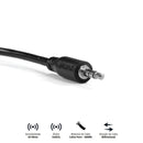 Cabo P2 3.5mm Macho Para P2 3.5mm Macho 28awg Puro Cobre 2 Metros - P35m-2