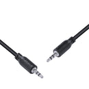 Cabo P2 3.5mm Macho Para P2 3.5mm Macho 28awg Puro Cobre 2 Metros - P35m-2