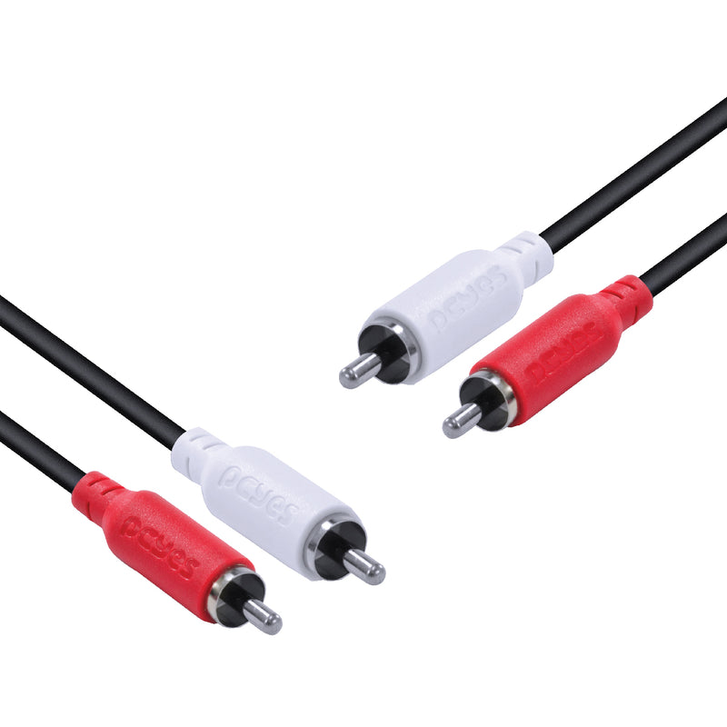 CABO DE ÁUDIO 2 RCA MACHO PARA 2 RCA MACHO 28AWG PURO COBRE 2 METROS - P2R-2