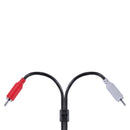 Cabo De áudio 2 Rca Macho Para 2 Rca Macho 28awg Puro Cobre 2 Metros - P2r-2