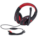 Fone De Ouvido Headset Gamer V Blade Ii P2 Estéreo Com Microfone Retrátil E Ajuste De Haste - Preto Com Vermelho