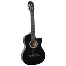 VIOLÃO ELETROACÚSTICO FLAT AÇO SF14 CEQ BK PRETO