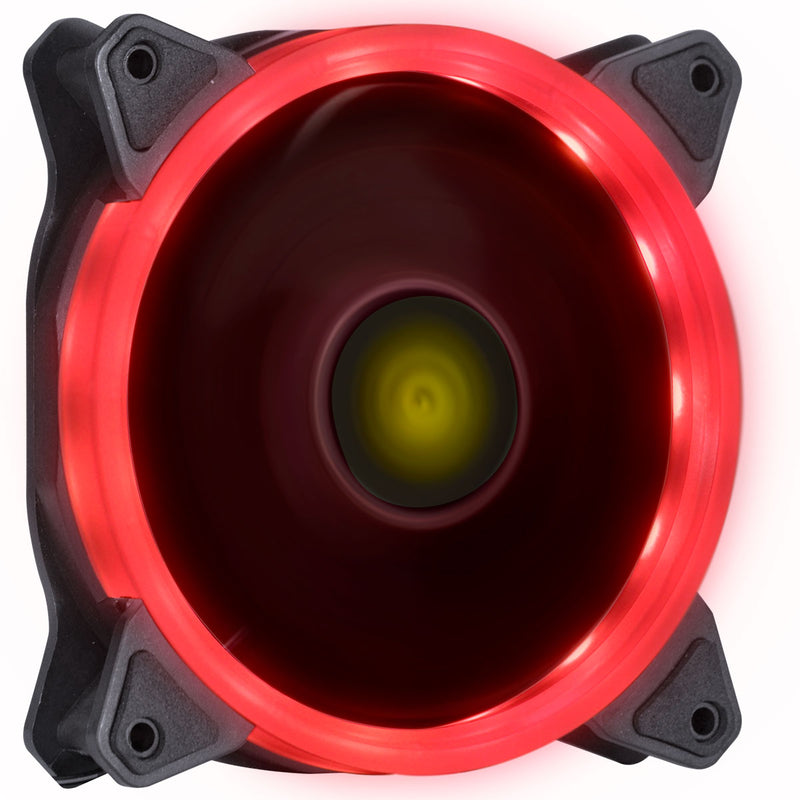 Fan/cooler Gamer Para Gabinete V.ring Anel De Led 120x120mm Vermelho - Vringr