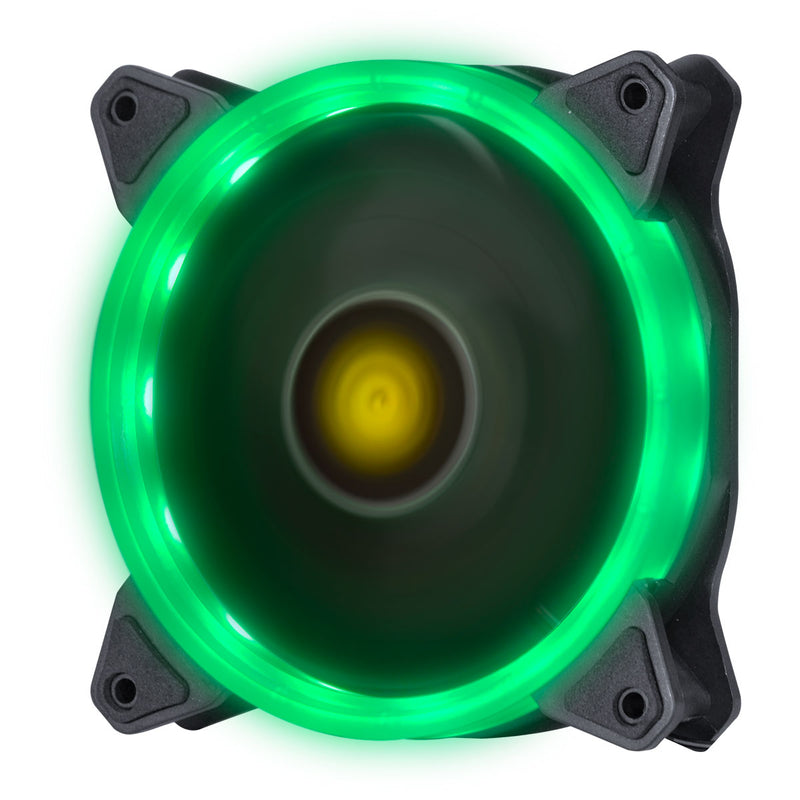 Fan/cooler Gamer Para Gabinete V.ring Anel De Led 120x120mm Verde - Vringg