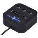 Hub Usb 2.0 Com Leitor De Cartão Sd, Micro Sd, Ms, M2 E Tf