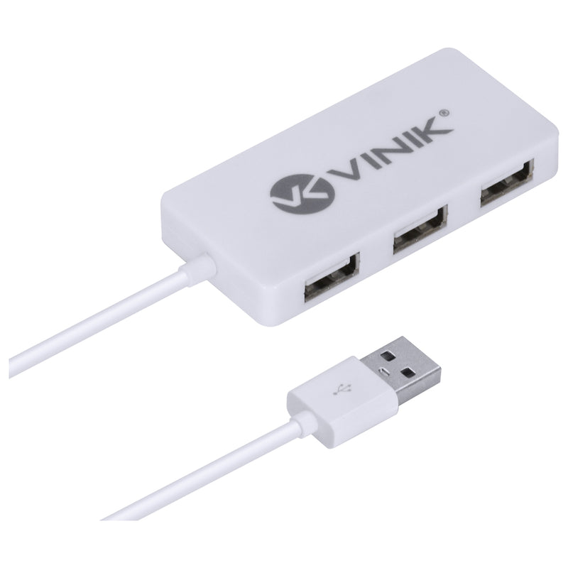 Hub Usb 2.0 Com 4 Portas E 1,2m De Cabo Branco - Huv-20b