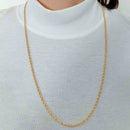 Colar Cordão Baiano 2.5 Folheado Em Ouro 18k