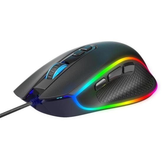 Mouse Gamer Fortrek Cruiser New Edition 12000 Dpi RGB Preto