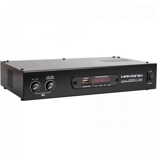 Amplificador 80W RMS com Bluetooth COMPACT 1000 HAYONIK