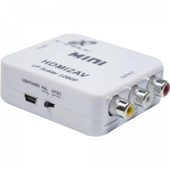 Mini Conversor HDMI x AV XC-MC-01 Branco FLEX