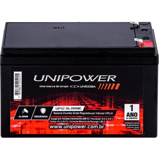 Bateria Selada 12V/4A UP12 Alarme UNIPOWER