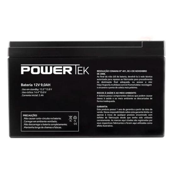 Bateria Selada 12V 9Ah EN015 POWERTEK