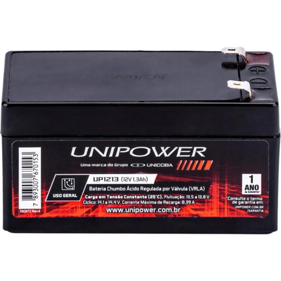 Bateria Selada 12V/1,3A UP1213 UNIPOWER