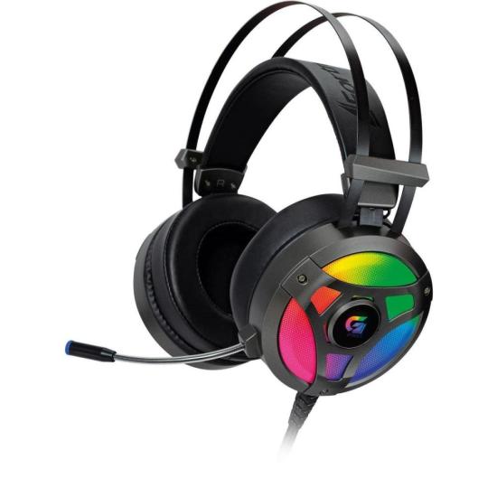 Headset Gamer RGB H1 PRO Cinza FORTREK