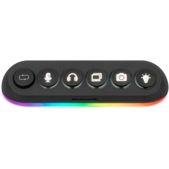 Hub USB 5 Portas 3.0 Streamplify Deck 5 Preto RGB