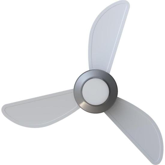 Ventilador de Teto Ventisol Mistral 3 Pás Branco/Cinza Bivolt