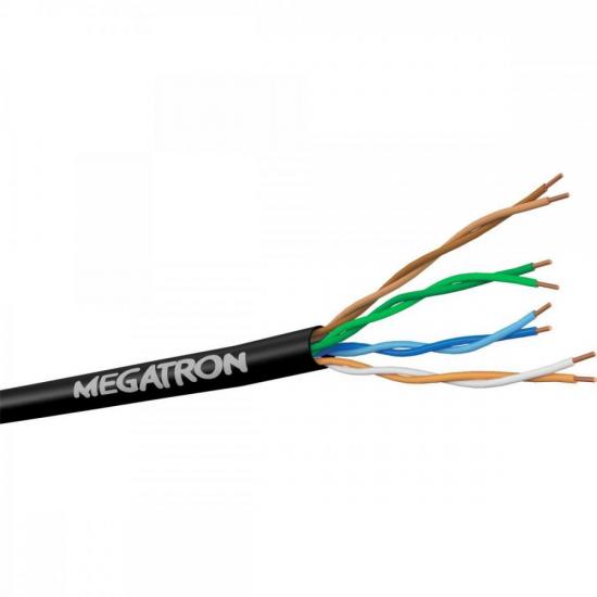 Cabo Ultra CFTV 4Px24 AWG Preto MEGATRON - CX / 300