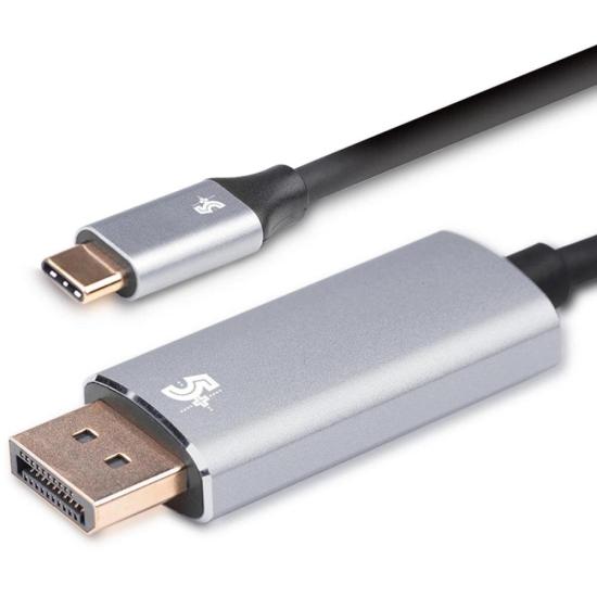 Cabo Adaptador USB-C Para Dport Macho 4k 60hz 1.8m 5+