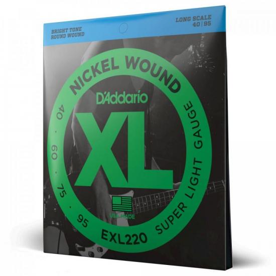 Encordoamento para Contrabaixo 4 Cordas .040 EXL220 D Addario