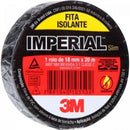 Fita Isolante 18mm x 20m IMPERIAL SLIM Preta 3M - DEZ / 10