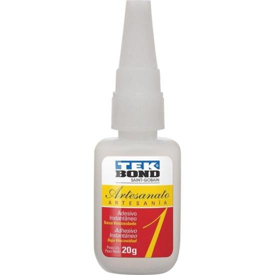 Adesivo Instantâneo Para Artesanato Nº1 20g (Caixa C/10) Tekbond