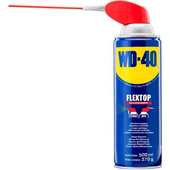 Lubrificante e Desengripante Aerosol 500ml FLEX TOP SPRAY WD40 - CX / 6