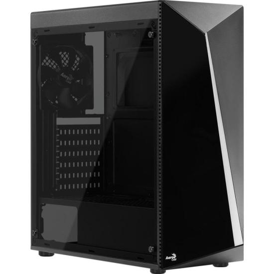 Gabinete Gamer Aerocool Shard Preto RGB Lateral Acrílico