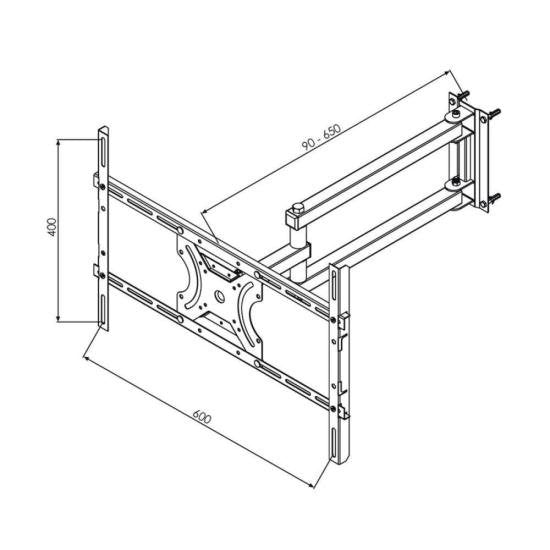 Suporte Articulado Para Tv 23-70" Brasforma SBRP2440