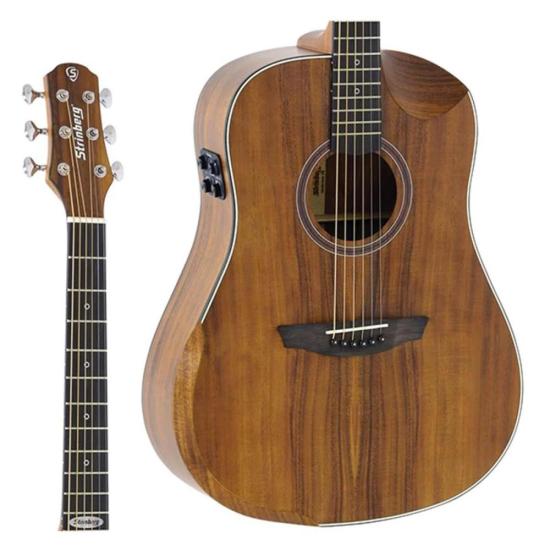 Violão Eletroacústico Strinberg SD301HCR Folk Koa Satin