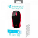 Mouse sem Fio 1000 DPI X200 Vermelho OMAN HP