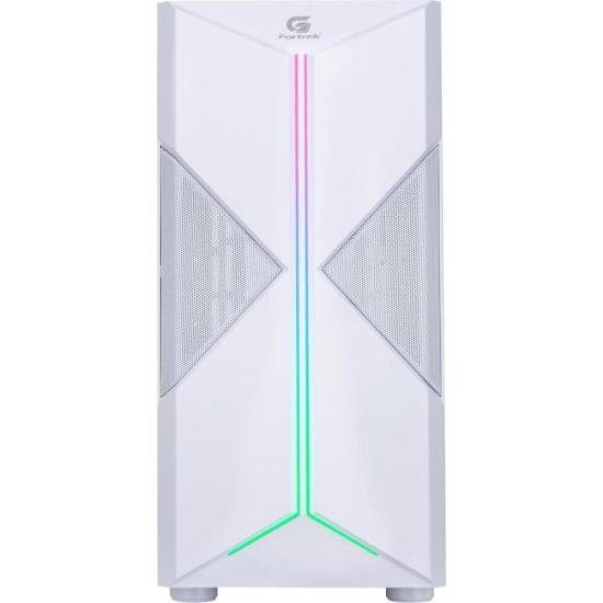 Gabinete Gamer Fortrek Holt Mid Tower RGB Branco