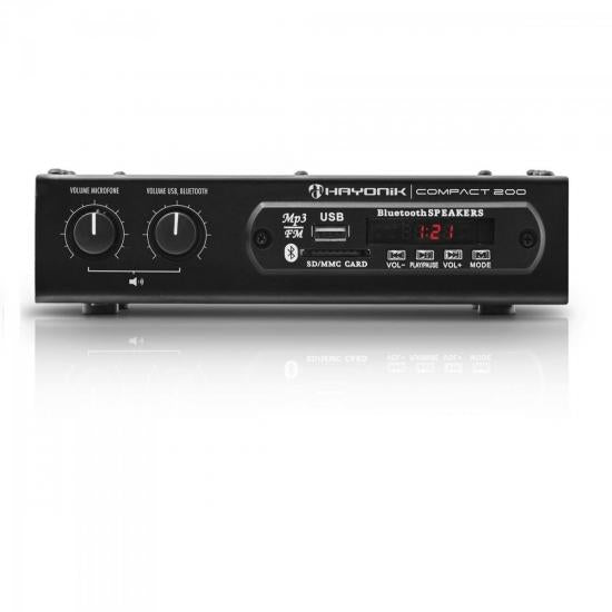 Amplificador 20W RMS com Bluetooth COMPACT 200 HAYONIK