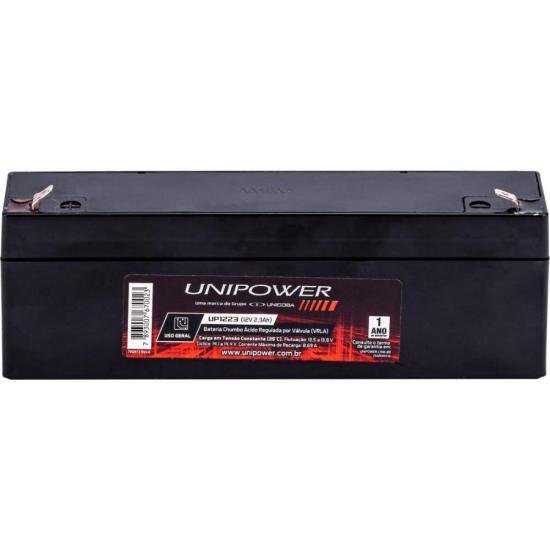 Bateria Estacionária Selada 12V/2,3A VRLA UP1223 UNIPOWER