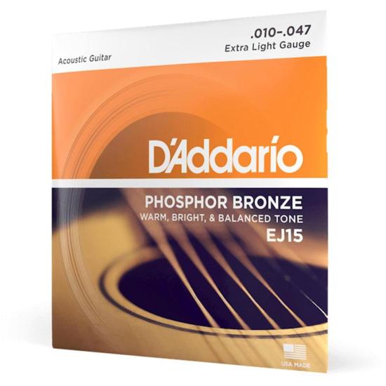 Encordoamento para Violão EJ15 Phosphor .010 D Addario