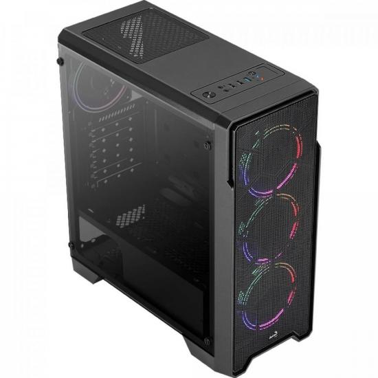 Gabinete Gamer Mid Tower ORE SATURN FRGB AEROCOOL