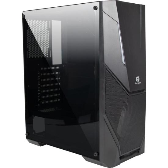 Gabinete Gamer Fortrek Mid Tower Black Hawk RGB Preto