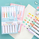 Kit Caneta Marca Texto Tom Pastel Marcador Escritório