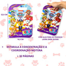 Livro De Colorir Brinquedo Infantil Patrulha Canina Didático
