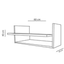 Suporte Para Impressora Com Nicho Preto Em Mdf