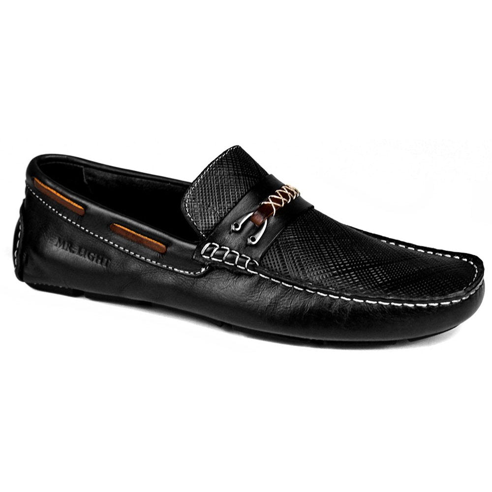 Mocassim Masculino Couro Látego Preto 300