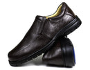 Sapato Casual Conforto Couro Floater Marrom 3040