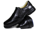 Sapato Casual Conforto Couro Floater Preto 3040