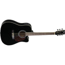 Violao Folk Eletrico Aco Md18 Bk Preto Memphis By Tagima