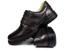 Sapato Casual Conforto Couro Floater Marrom 3050