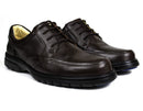 Sapato Casual Conforto Couro Floater Marrom 3050