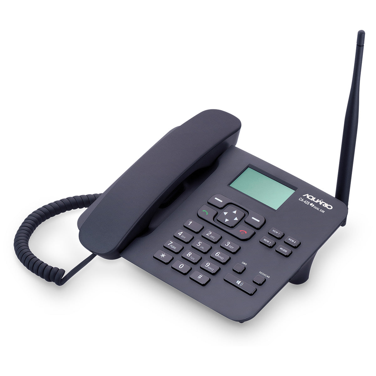 Telefone Celular Rural Fixo De Mesa Quadriband 850/900/1800/1900 Mhz  Dual Chip Ca-42s