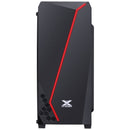 Gabinete Gamer Lynx Com Lateral Acrílica Preto Fita Led Rgb Frontal E Cover De Fonte